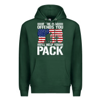 Sports Green if the flag offends you Premium Hoodie - artisFamous