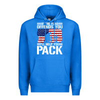 True Royal if the flag offends you Premium Hoodie - artisFamous