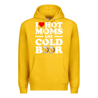 Lemon i love heart hot moms cold beer funny adult drinking joke Premium Hoodie - artisFamous