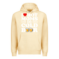 Pina Colada i love heart hot moms cold beer funny adult drinking joke Premium Hoodie - artisFamous