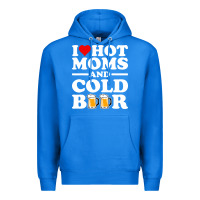 True Royal i love heart hot moms cold beer funny adult drinking joke Premium Hoodie - artisFamous