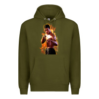 Army Green bruce leroy Premium Hoodie - artisFamous