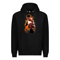 Black bruce leroy Premium Hoodie - artisFamous