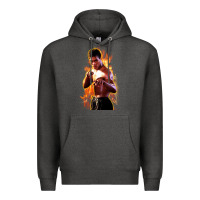 Charcoal Heather bruce leroy Premium Hoodie - artisFamous
