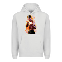 Dove Grey bruce leroy Premium Hoodie - artisFamous