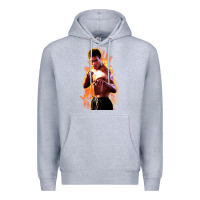 Heather Grey bruce leroy Premium Hoodie - artisFamous
