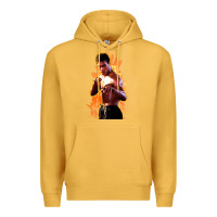 Mustard bruce leroy Premium Hoodie - artisFamous