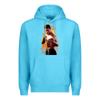 Ocean Blue bruce leroy Premium Hoodie - artisFamous