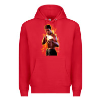 Red bruce leroy Premium Hoodie - artisFamous