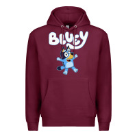 Burgundy blue cats Premium Hoodie - artisFamous