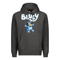 Charcoal Heather blue cats Premium Hoodie - artisFamous