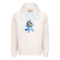 Pale Pink blue cats Premium Hoodie - artisFamous
