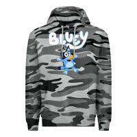 Slate Camo blue cats Premium Hoodie - artisFamous