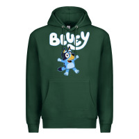 Sports Green blue cats Premium Hoodie - artisFamous