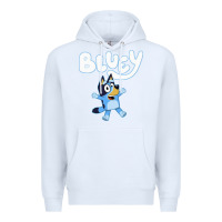 White blue cats Premium Hoodie - artisFamous