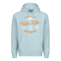 Blue Mist crater lake oregon national park vintage retro Premium Hoodie - artisFamous