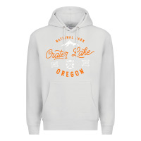 Dove Grey crater lake oregon national park vintage retro Premium Hoodie - artisFamous