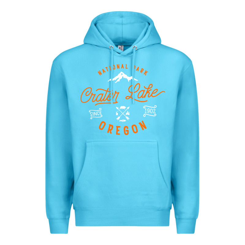 Crater Lake Oregon National Park Vintage Retro Premium Hoodie by artisFamous | Teevron