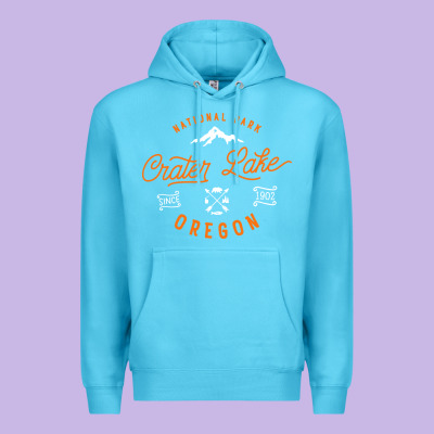 Crater Lake Oregon National Park Vintage Retro Premium Hoodie Designed By Artisfamous