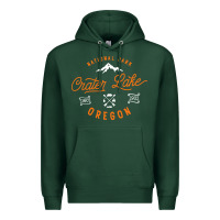 Sports Green crater lake oregon national park vintage retro Premium Hoodie - artisFamous