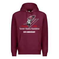 Burgundy tunnel to towers foundation Premium Hoodie - artisFamous