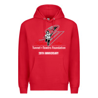 Red tunnel to towers foundation Premium Hoodie - artisFamous