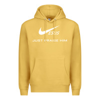 Antique Gold jesus just praise him jesus surfed christian Premium Hoodie - artisFamous