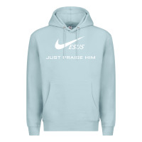 Blue Mist jesus just praise him jesus surfed christian Premium Hoodie - artisFamous