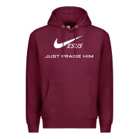 Burgundy jesus just praise him jesus surfed christian Premium Hoodie - artisFamous