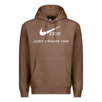 Chestnut jesus just praise him jesus surfed christian Premium Hoodie - artisFamous