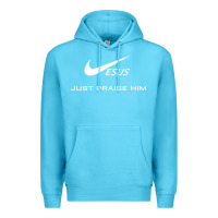 Ocean Blue jesus just praise him jesus surfed christian Premium Hoodie - artisFamous