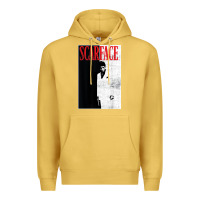 Antique Gold scarface distressed movie photo Premium Hoodie - artisFamous