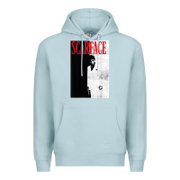 Blue Mist scarface distressed movie photo Premium Hoodie - artisFamous