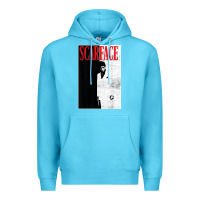 Ocean Blue scarface distressed movie photo Premium Hoodie - artisFamous