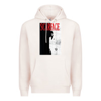 Pale Pink scarface distressed movie photo Premium Hoodie - artisFamous