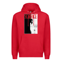 Red scarface distressed movie photo Premium Hoodie - artisFamous