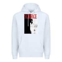 White scarface distressed movie photo Premium Hoodie - artisFamous