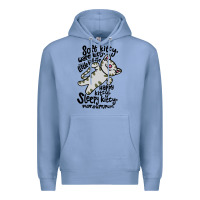 Colony Blue soft kitty warm kitty Premium Hoodie - artisFamous