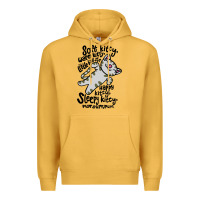 Mustard soft kitty warm kitty Premium Hoodie - artisFamous