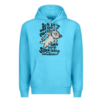 Ocean Blue soft kitty warm kitty Premium Hoodie - artisFamous