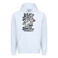 White soft kitty warm kitty Premium Hoodie - artisFamous