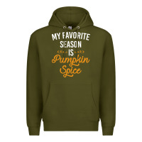 Army Green my favorite season is pumpkin spice Premium Hoodie - artisFamous
