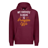 Burgundy my favorite season is pumpkin spice Premium Hoodie - artisFamous