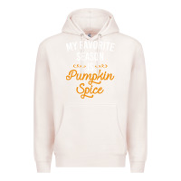Pale Pink my favorite season is pumpkin spice Premium Hoodie - artisFamous