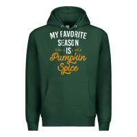 Sports Green my favorite season is pumpkin spice Premium Hoodie - artisFamous