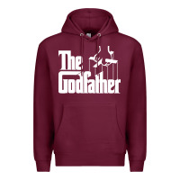 Burgundy the godfather original white title Premium Hoodie - artisFamous