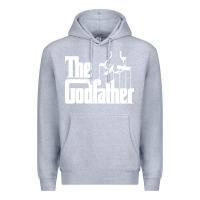 Heather Grey the godfather original white title Premium Hoodie - artisFamous