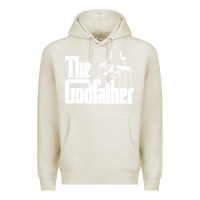 Oatmeal Heather the godfather original white title Premium Hoodie - artisFamous