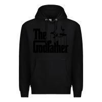 Black the godfather original white title Premium Hoodie - artisFamous