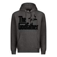 Charcoal Heather the godfather original white title Premium Hoodie - artisFamous